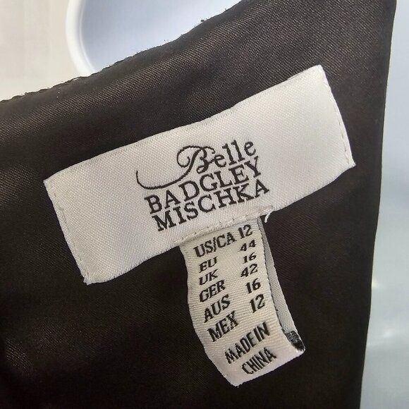 Badgley Mischka Belle Dress Purple Lace Goth Grunge Whimisgoth 12 - Picture 11 of 14